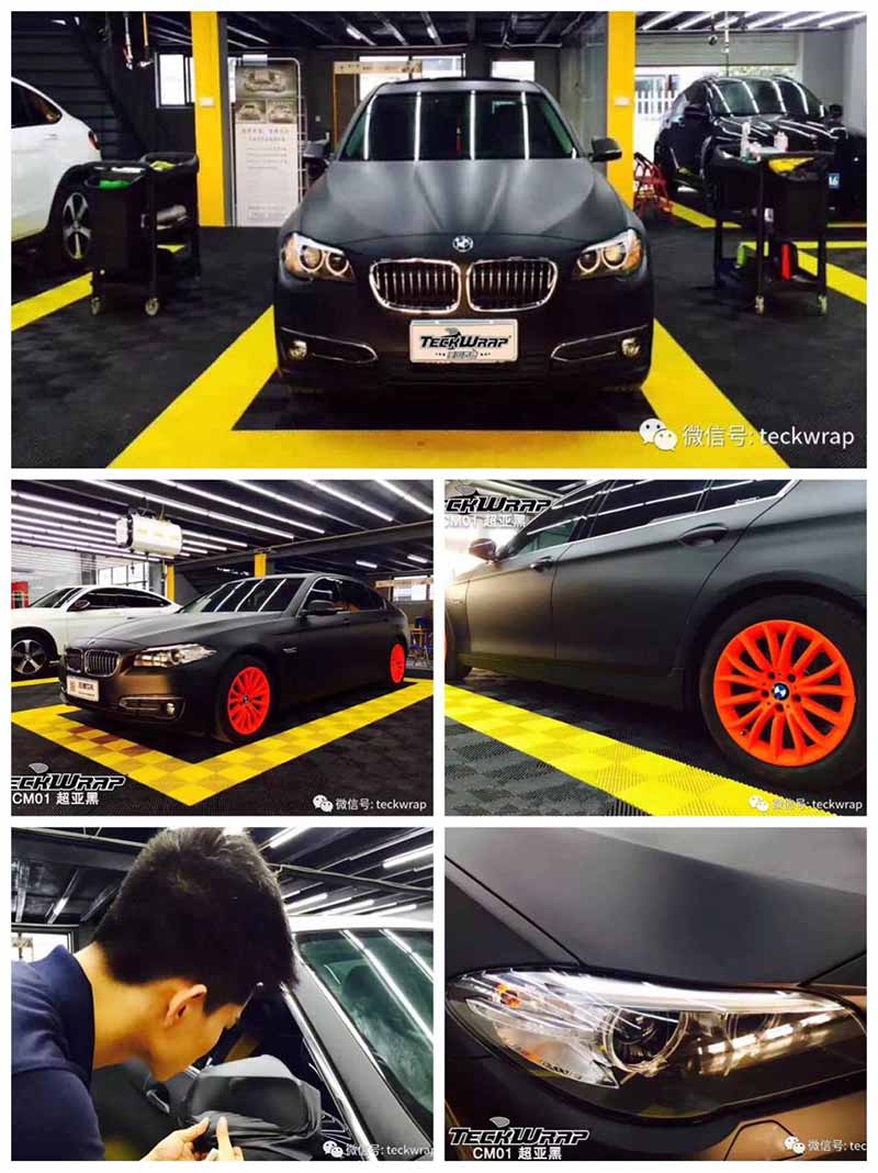 美國禿鷹汽車貼膜CM01超亞黑汽車改色膜。