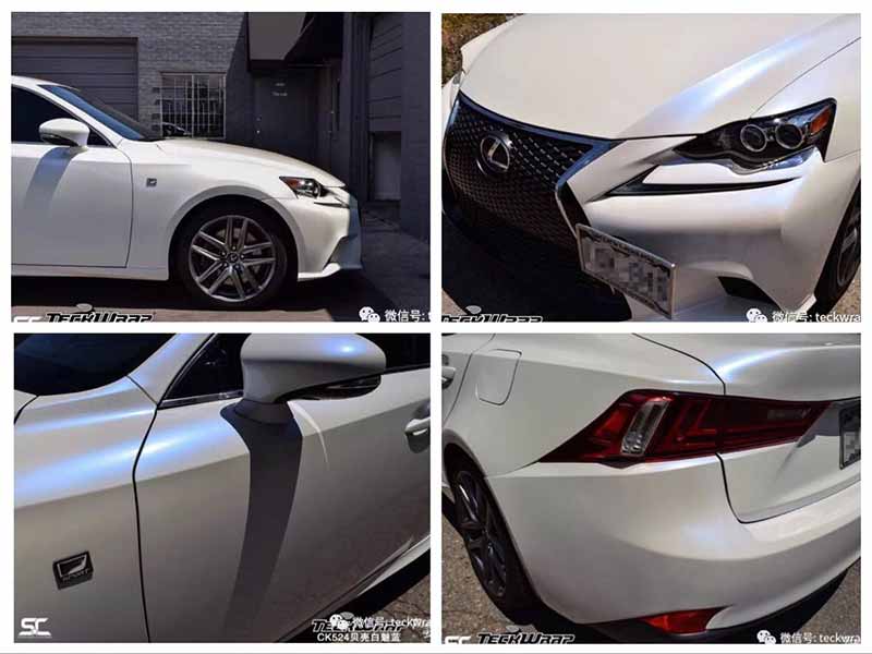 美國禿鷹汽車貼膜雷克薩斯CK524貝殼白魅藍