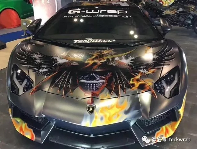 美國禿鷹汽車貼膜名古屋展會ECH06電光特效棕