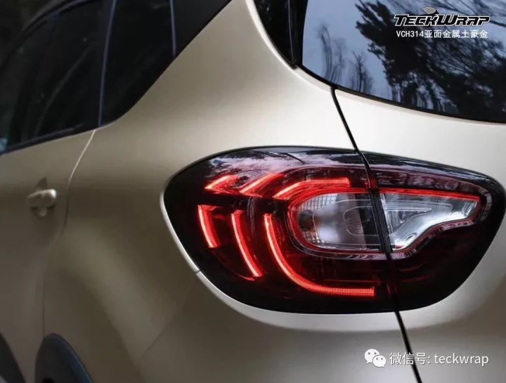 美國禿鷹汽車貼膜雷諾VCH314亞面金屬土豪金