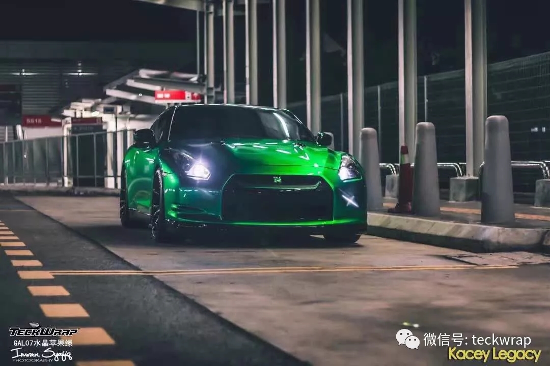 美國禿鷹車身貼膜GAL07水晶蘋果綠