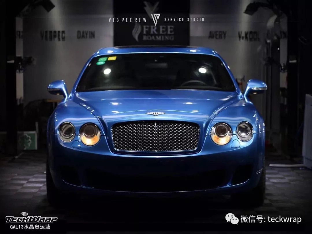 美國(guó)汽車車身貼膜GAL13水晶奧運(yùn)藍(lán)