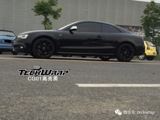 美國禿鷹車身貼膜奧迪S5高亮黑