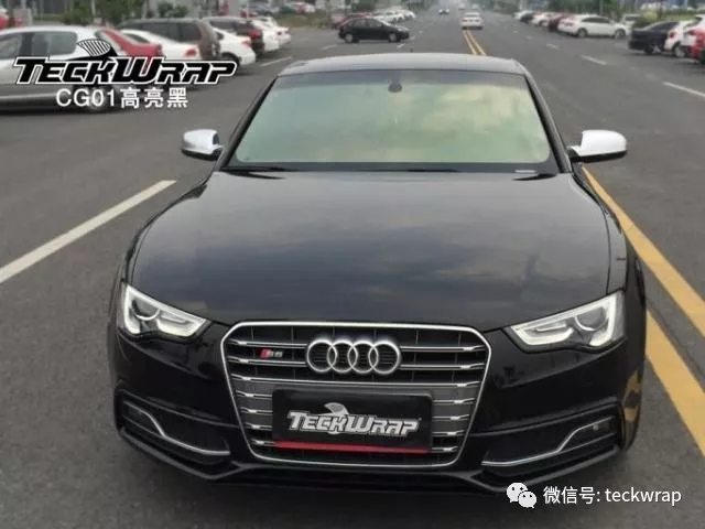 美國禿鷹車身貼膜奧迪S5高亮黑