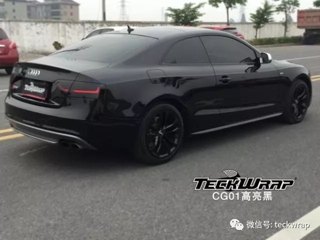 美國禿鷹車身貼膜奧迪S5高亮黑