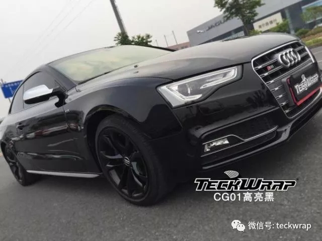 美國禿鷹車身貼膜奧迪S5高亮黑